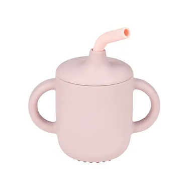 Trinklernbecher & -flaschen, Nattou, Pink – Besonderheit: stabile Henkel