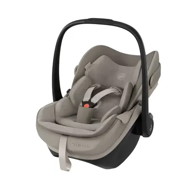 Babyschalen 0-13 kg, Gruppe 0+, MAXI-COSI Premium, Beige – Besonderheit: in Kombination mit der Family Fix Slide Pro Easy in, easy out mit SLIDETECH®2