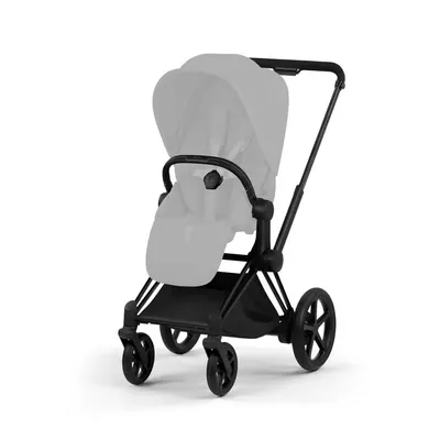 Kombi-Kinderwagen, cybex PLATINUM, Schwarz – Besonderheit: Kombination aus Allradfederung und speziellem Zwei-Rad-Modus sorgt für eine sanfte Fahrt