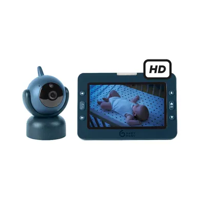 Video Babyphone, babymoov, Blau – Besonderheit: großer 5-Zoll-HD-Bildschirm (12,7 cm)