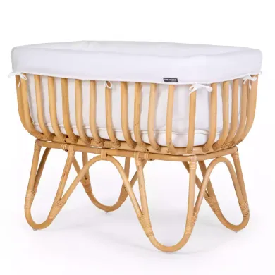 Stubenwagen & Wiegen, CHILDHOME, Beige – Besonderheit: inkl. Kopfschutz & Matratze