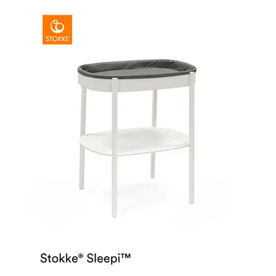 Wickeltische, STOKKE, Weiß – Besonderheit: ideale Höhe zum Wickeln des Babys
