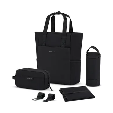 Wickelrucksäcke schwarz, KAPTEN & SON, Schwarz – Besonderheit: wandelbar als Rucksack oder Tasche