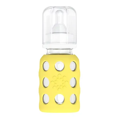 Babyfläschchen, lifefactory, Gelb – Besonderheit: Sauger für ca. 0-3 Monate geeignet