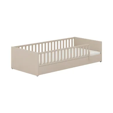 Bodenbetten, PAIDI, Beige – Besonderheit: bodennahes Montessori-Bett mit ringsum Schutz