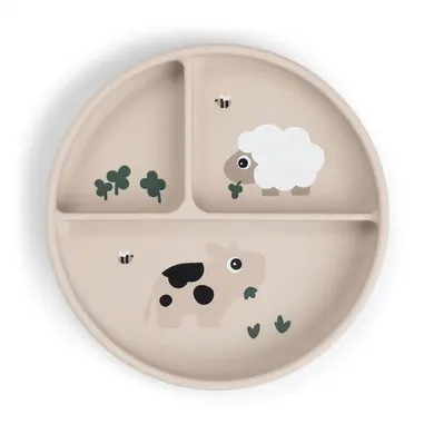 Kinderteller, done by deer, Beige – Besonderheit: mit praktischem Saugnapf