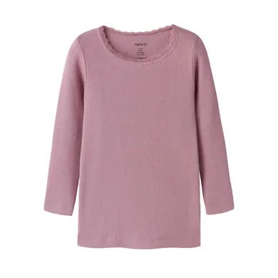Langarmshirts, name it, Pink – Besonderheit: aus 57% Baumwolle