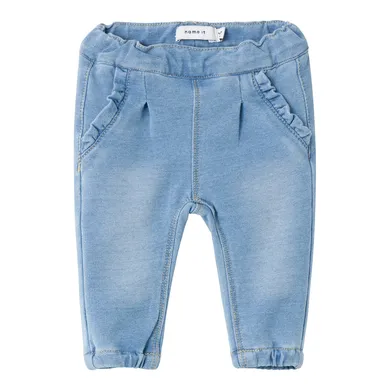Lange Hosen, name it, Blau – Besonderheit: mit Rüschen und runder Beinform