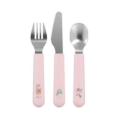 Kinderbesteck, MEPAL, Pink – Besonderheit: 3-teiliges Set mit Gabel, Messer und Löffel