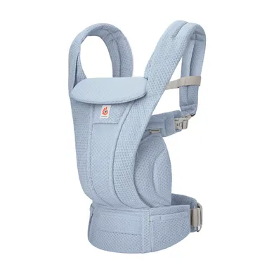 Fullbuckle Tragen, ERGObaby, Blau – Besonderheit: 4 ergonomische Tragepositionen (nach innen, nach außen, auf dem Rücken, auf der Hüfte) mit Lendenwirbelstütze zur Entlastung des Trägers