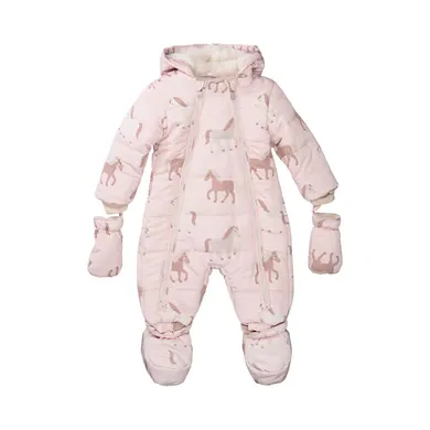 Schneeanzüge, STACCATO, Pink – Besonderheit: Reißverschluss mit Kinnschutz