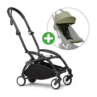 Buggys, STOKKE, Grün – Besonderheit: Set bestehend aus Gestell und Textilset
