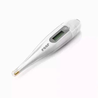 Fieberthermometer, reer, Grau – Besonderheit: antiallergische Goldspitze
