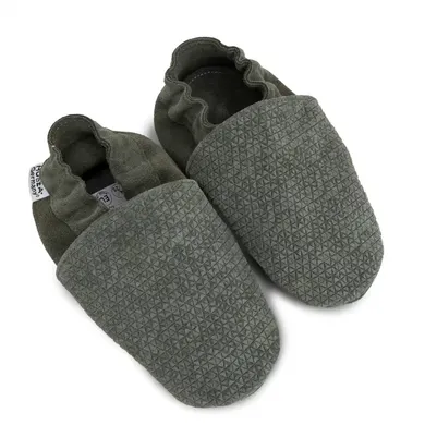 Krabbelschuhe, HOBEA, Grün – Besonderheit: liebevolle Handarbeit