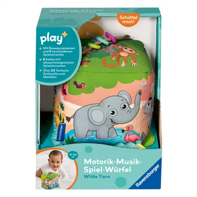 Motorikwürfel, Ravensburger, Mehrfarbig – Besonderheit: musikalischer Spielwürfel mit Bewegungssensor