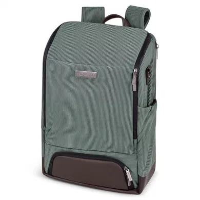 Wickelrucksäcke, ABC DESIGN, Grün – Besonderheit: inkl. Flaschenhalter, Wickelunterlage, Utensilien-Tasche und Universal-Befestigung