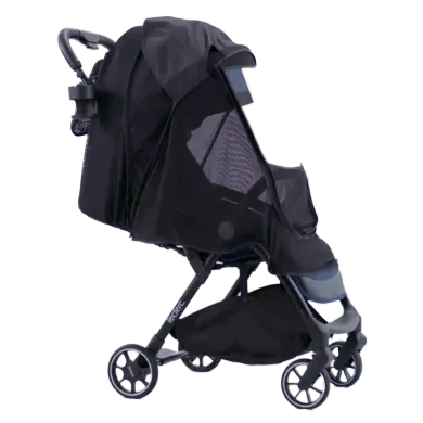 Sonnen- & Insektenschutz Kinderwagen, leclercbaby, Schwarz – Besonderheit: passend für den Leclerc Magicfold Plus