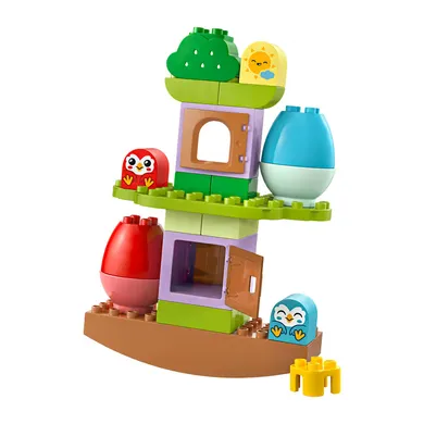 Konstruktionsspielzeug, LEGO – Besonderheit: wackeliger Baum mit Baumhaus, Babyeulen, Eier, Tag-und-Nacht-Spielstein