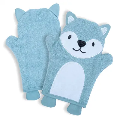 Waschlappen, LITTLE ONE, Blau – Besonderheit: niedliches Design