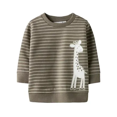 Pullover & Sweatshirts, name it, Braun – Besonderheit: weicher Baumwollmix aus Bio-Baumwolle und recycelter Baumwolle
