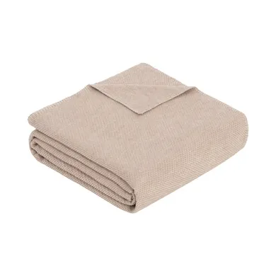Kuscheldecken, IBENA, Beige – Besonderheit: 100% Bio-Baumwolle