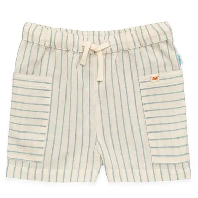 Kurze Hosen, LITTLE ONE, Blau – Besonderheit: aus 75% Baumwolle und 25% Leinen