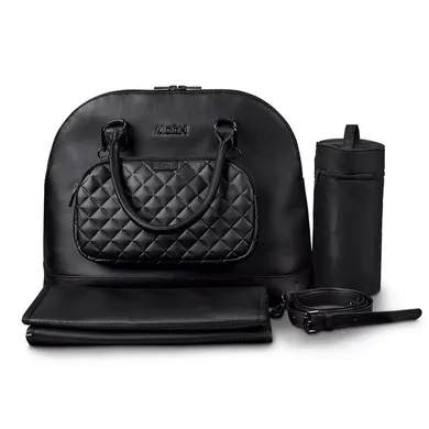 Wickeltaschen, MOON, Schwarz – Besonderheit: inklusive Clutch, Wickelunterlage, Geldbeutel, Bottle Bag, Trageriemen und Befestigungssystem
