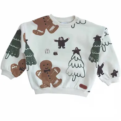 Pullover & Sweatshirts, LITTLE, Weiß – Besonderheit: aus 80% Baumwolle