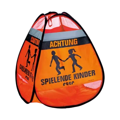 Kindersicherung, reer, Orange – Besonderheit: wetter- und reißfest