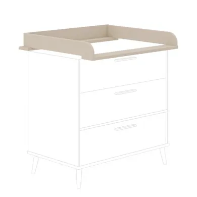 Wickelaufsätze, PAIDI, Beige – Besonderheit: passt ideal zu der schmalen Wickelkommode Eefje von PAIDI