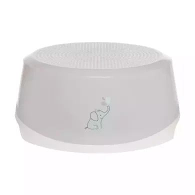 Tritthocker, bébé-jou, Grau – Besonderheit: große Trittfläche