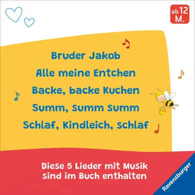 Kinderbücher, Ravensburger, Mehrfarbig – Besonderheit: mit 5 bekannten Kinderliedern mit Sound zum Mitsingen