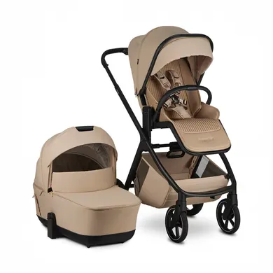 Kombi-Kinderwagen, easywalker, Beige – Besonderheit: Kombi-Kinderwagen mit Sitz und Babywanne