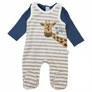 Strampler, LITTLE ONE, Beige – Besonderheit: Set bestehend aus einem Nicky-Strampler und einem Langarmshirt