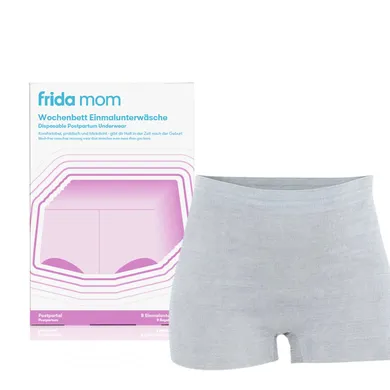 Pflege, Frida mom, Grau – Besonderheit: 8 Einmalunterhosen für nach der Geburt
