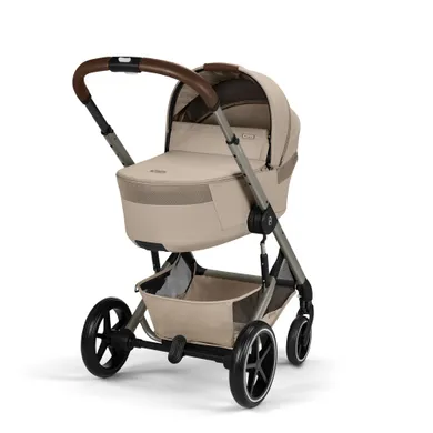 Kombi-Kinderwagen, cybex, Beige – Besonderheit: faltbare Babywanne