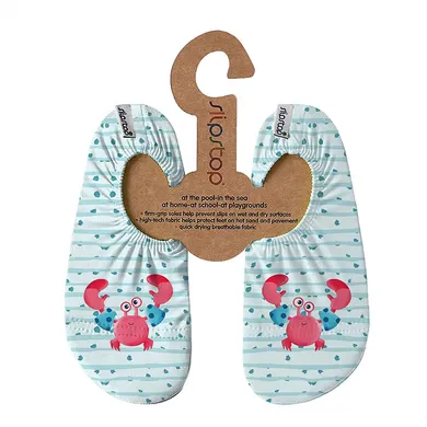 Badeschuhe, slipstop, Blau – Besonderheit: Sohle aus 13% Baumwolle