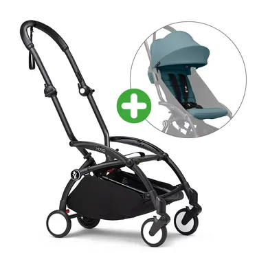 Buggys, STOKKE, Blau – Besonderheit: Set bestehend aus Gestell und Textilset