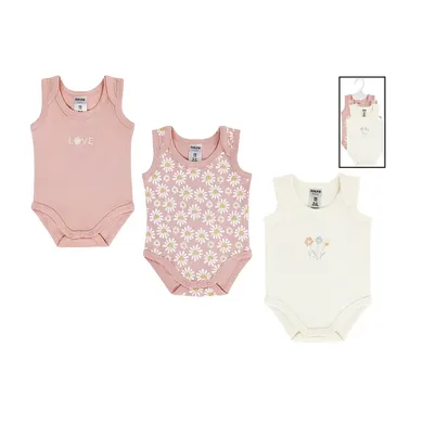 Kurzarmbodys, Boley, Pink – Besonderheit: aus 100% Baumwolle