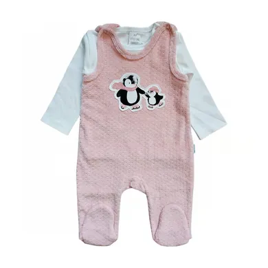 Strampler, LITTLE ONE, Pink – Besonderheit: Set bestehend aus Strampler und Langarmshirt