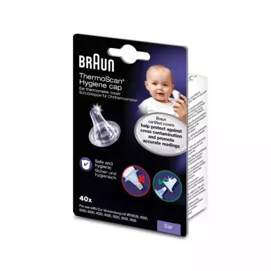 Fieberthermometer, BRAUN, Transparent – Besonderheit: im praktischen 40er Pack