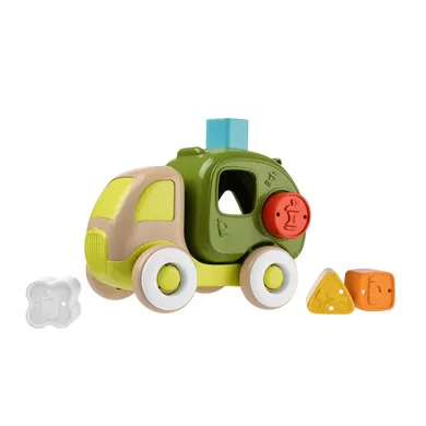 Steckspielzeug, chicco, Grün – Besonderheit: aus recyceltem Kunststoff und Holz-Basismaterial