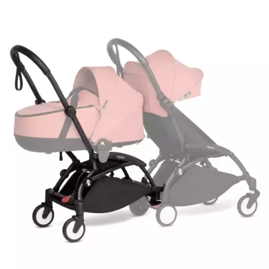Kombi-Kinderwagen, STOKKE, Schwarz – Besonderheit: verwandelt YOYO² in einen Doppelkinderwagen