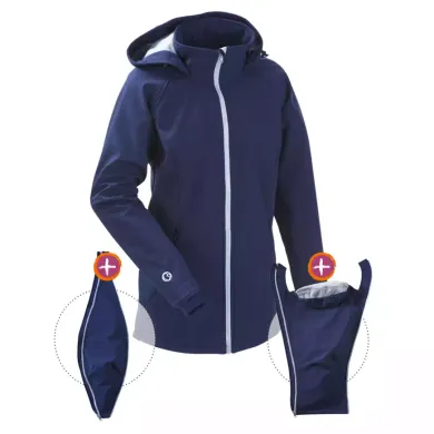 Tragejacken, mamalila, Blau – Besonderheit: Schwangerschafts-, Babytrage- und Funktionsjacke in einem