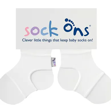Socken & Strumpfhosen, sock ons, Weiß – Besonderheit: Sockenhalter