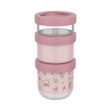 Brotdosen & Snackboxen, MEPAL, Pink – Besonderheit: Set aus 3 stapelbaren Schalen
