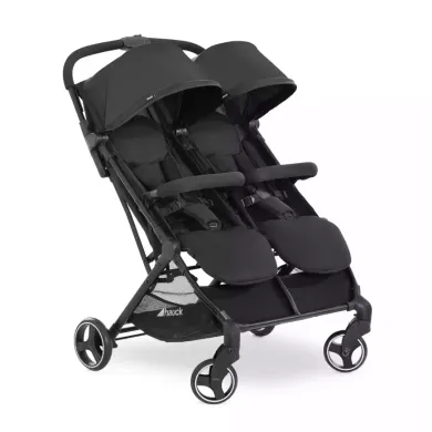 Zwillingswagen & Geschwisterwagen, hauck, Schwarz – Besonderheit: individuell designbar durch Wechsel-Verdecke