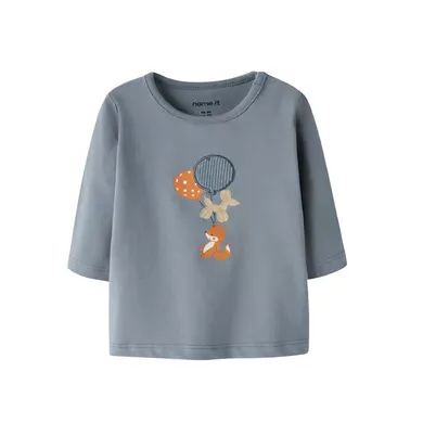 Langarmshirts, name it, Blau – Besonderheit: aus 95% Baumwolle