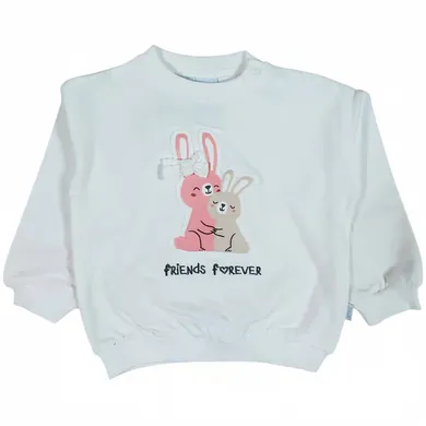 Pullover & Sweatshirts, LITTLE, Weiß – Besonderheit: aus 95% Baumwolle