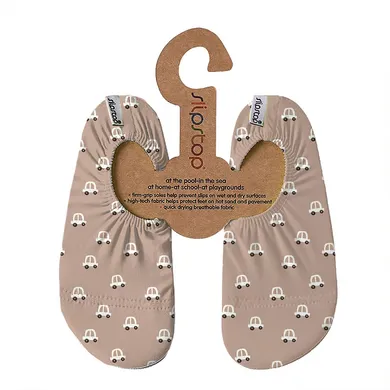Badeschuhe, slipstop, Beige – Besonderheit: Sohle aus 13% Baumwolle